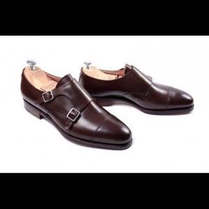 Meermin Dark Brown Calf Double Monk Shoes